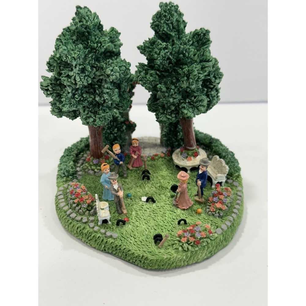 LIBERTY FALLS COLLECTION    AH950   "CROQUET GAME"    2001   ORIG. SHIPPING BOX